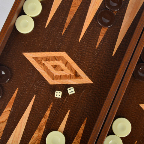 WENGE & WALNUT BURL Backgammon